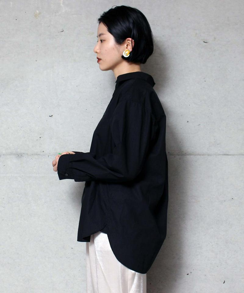 ●コットン/シルク shadow stripe　シャツ（note et silence.）