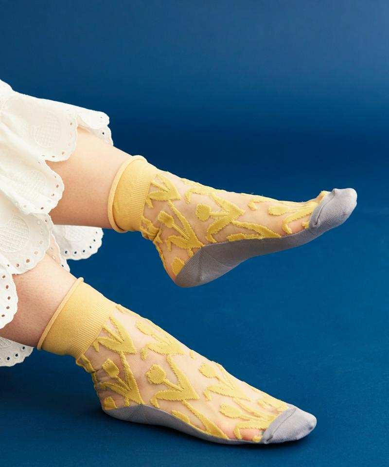 〇eiπe　「TULIP」ジャカードソックス（eiπe）