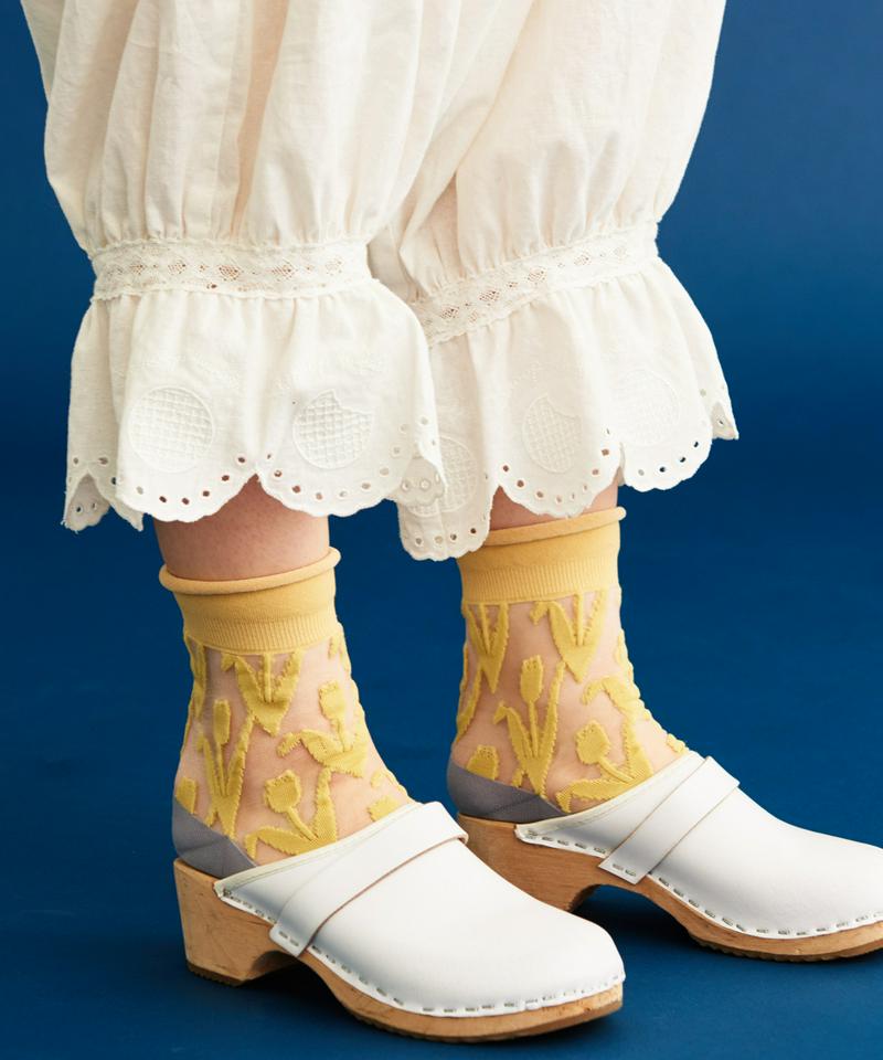 〇eiπe　「TULIP」ジャカードソックス（eiπe）