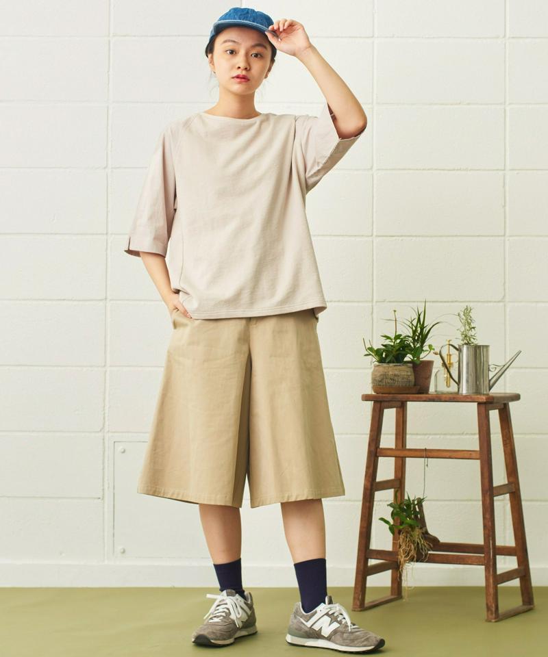 〇mat　ミニ裏毛フハクドッキングプルオーバー