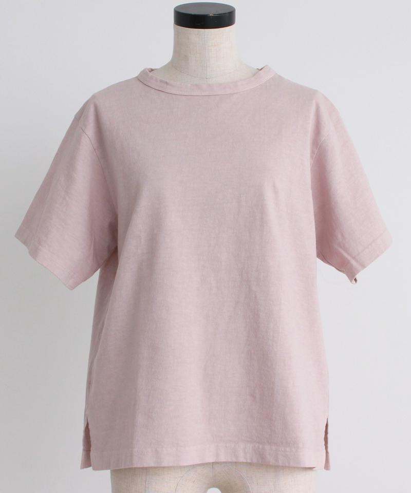 mat　ＵＳＡコットン18/-天竺製品染めプルオーバー（mat quotidien）
