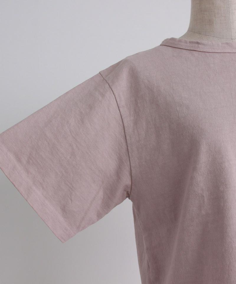 mat　ＵＳＡコットン18/-天竺製品染めプルオーバー（mat quotidien）