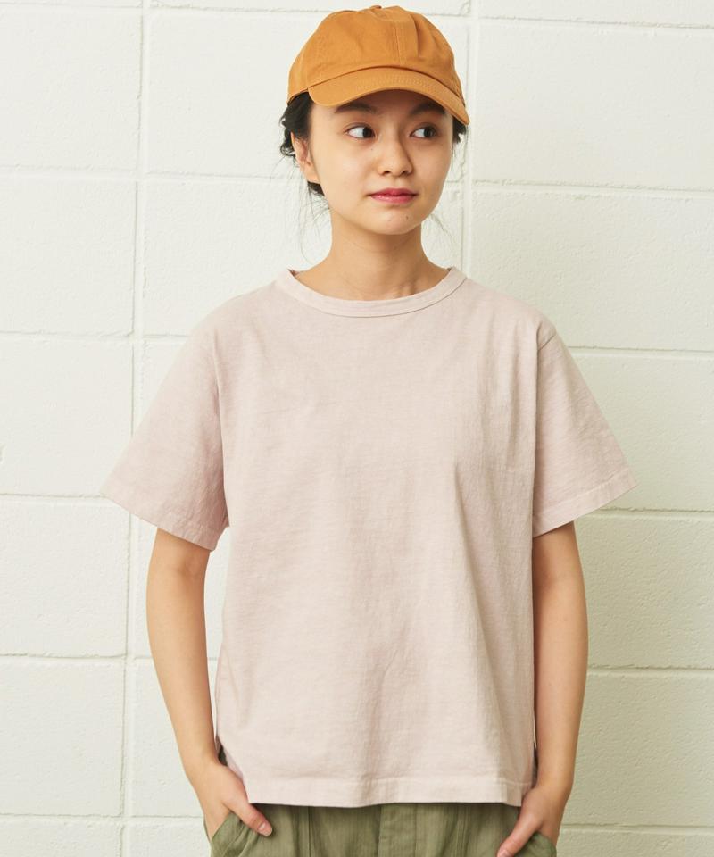mat　ＵＳＡコットン18/-天竺製品染めプルオーバー（mat quotidien）