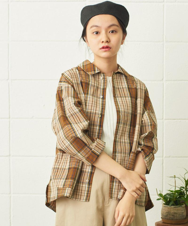 ●mat　チェックjardinier シャツ（mat quotidien）