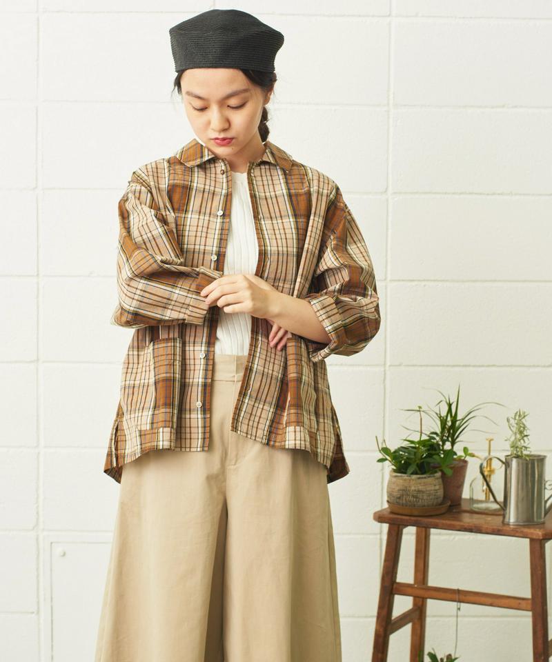 ●mat　チェックjardinier シャツ（mat quotidien）