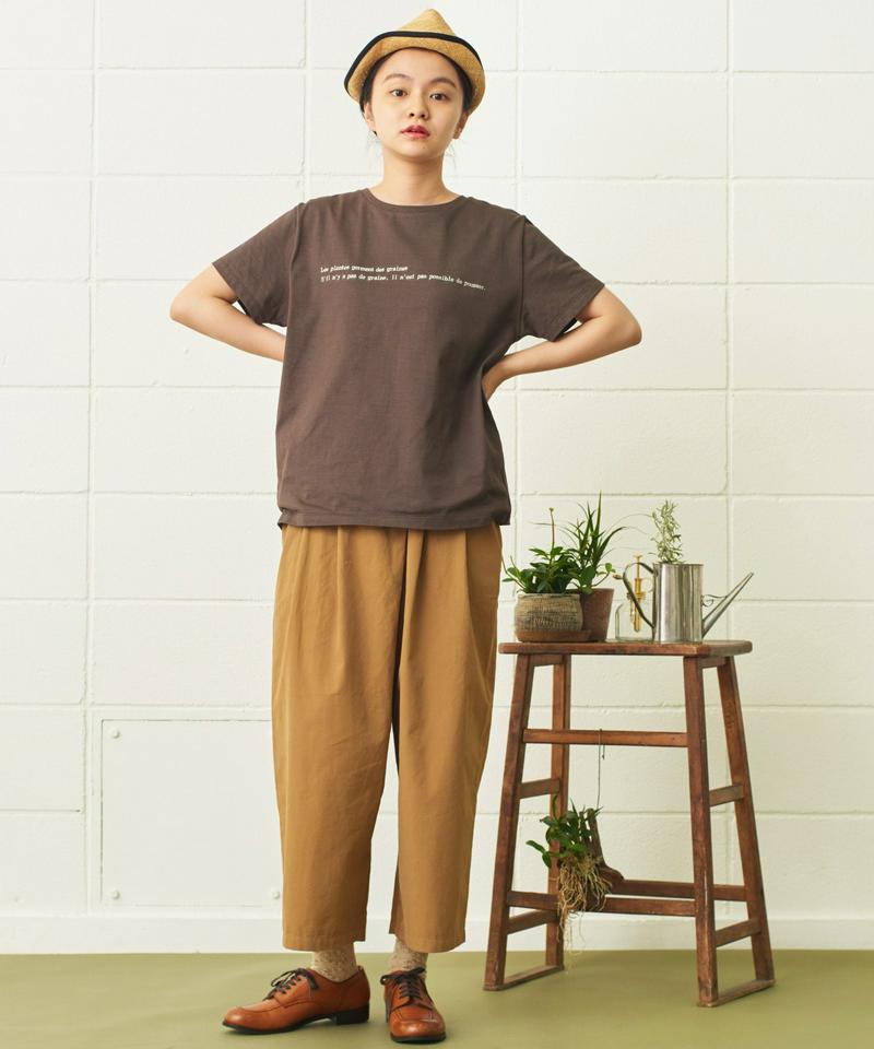 mat　植物メッセージ刺繍Ｔ（mat quotidien）