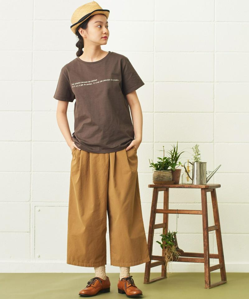 mat　植物メッセージ刺繍Ｔ（mat quotidien）