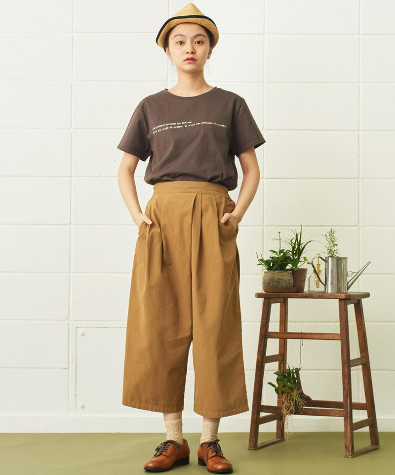 mat　植物メッセージ刺繍Ｔ（mat quotidien）