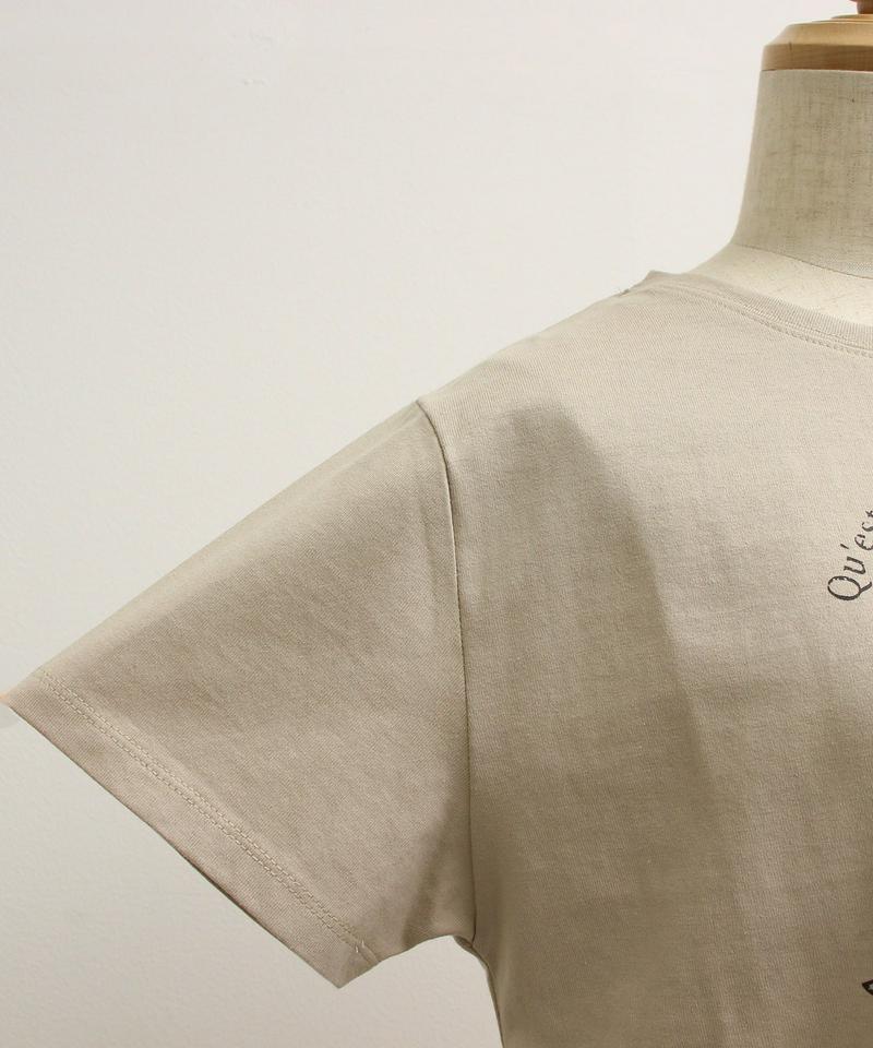 mat　植物園スタッフプリントTシャツ（mat quotidien）