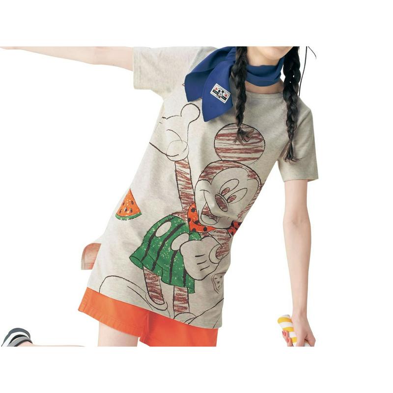 フルーツ柄チュニックＴシャツ