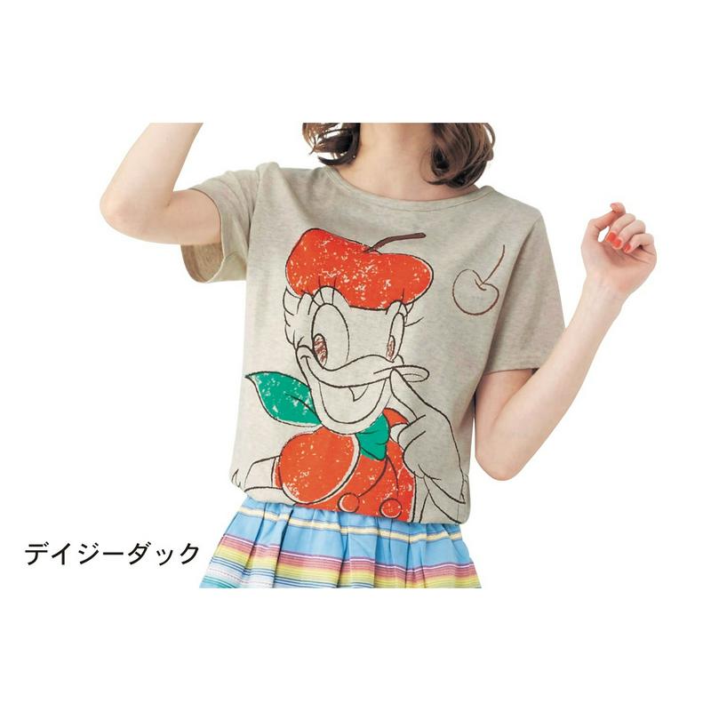 フルーツ柄チュニックＴシャツ