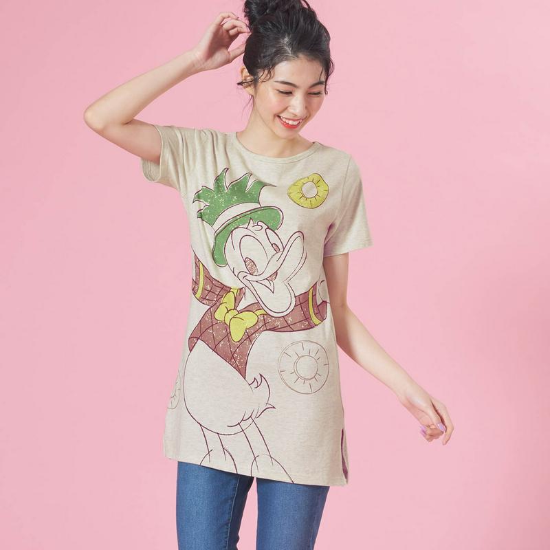 フルーツ柄チュニックＴシャツ