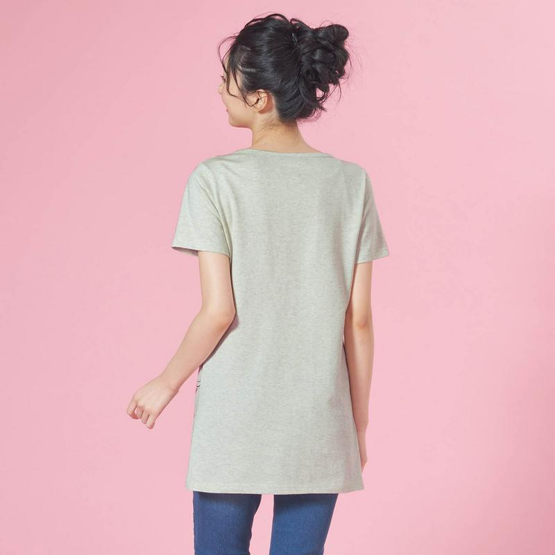 フルーツ柄チュニックＴシャツ