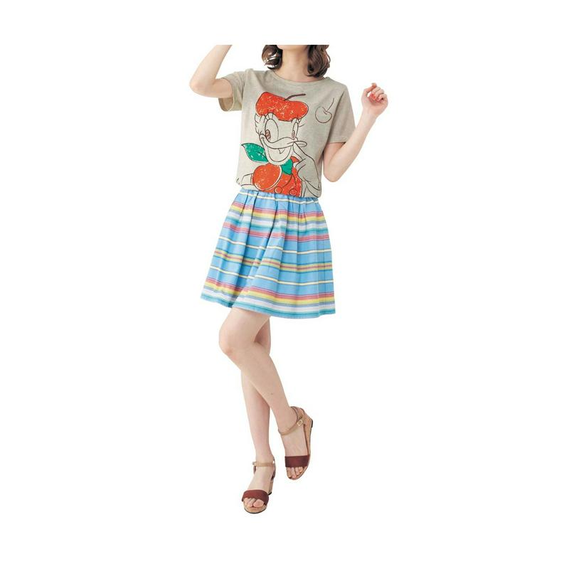 フルーツ柄チュニックＴシャツ