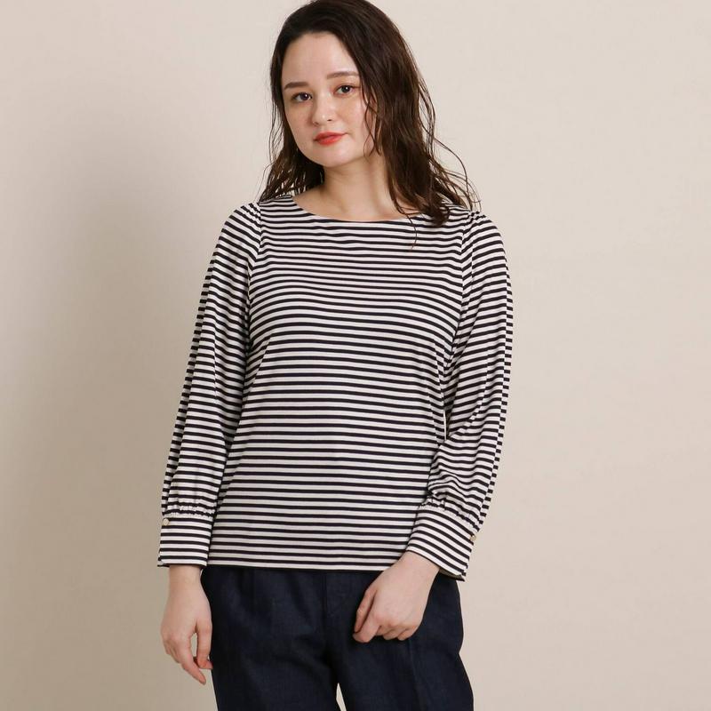 リヨセルコットンボーダーＴシャツ
