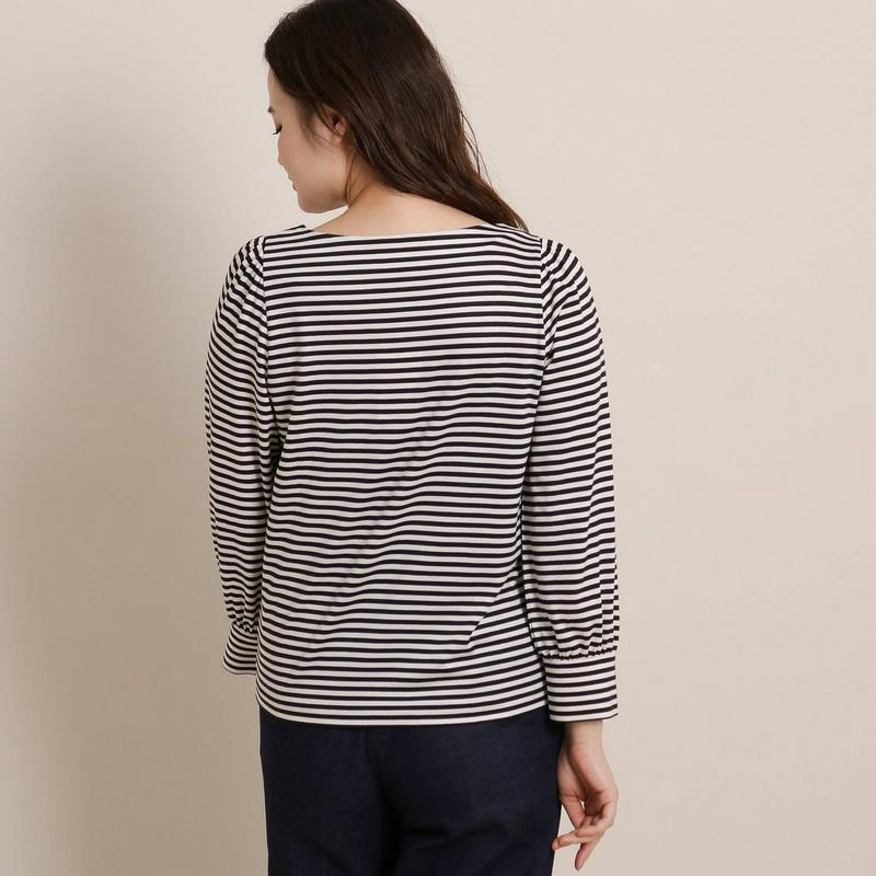 リヨセルコットンボーダーＴシャツ