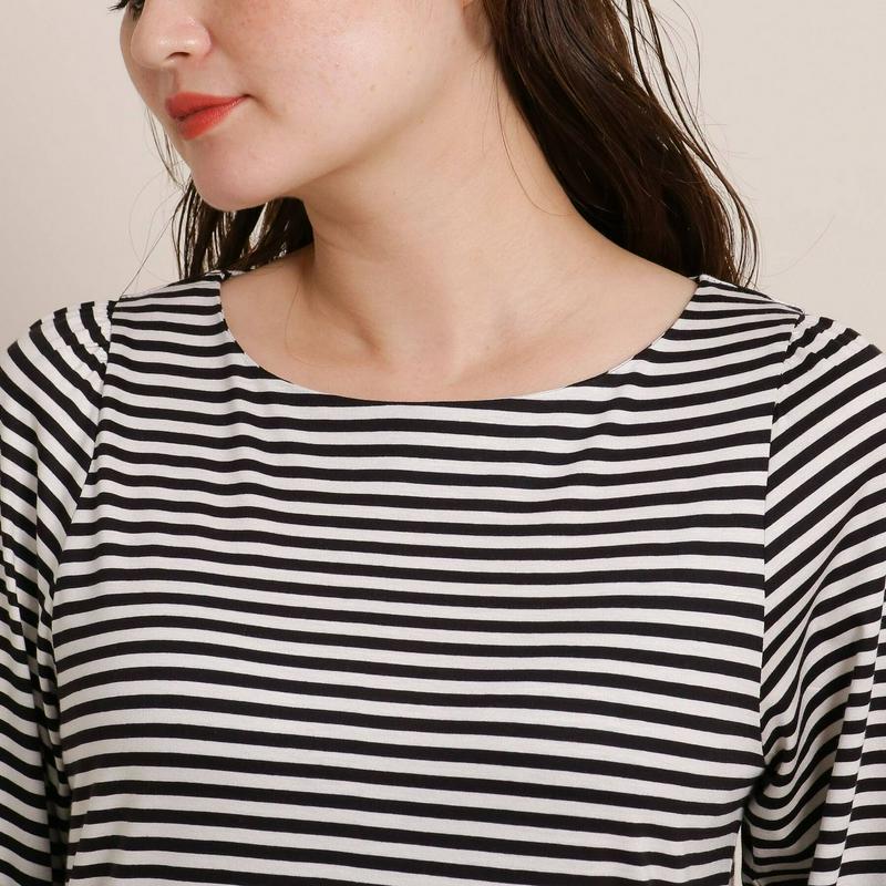 リヨセルコットンボーダーＴシャツ