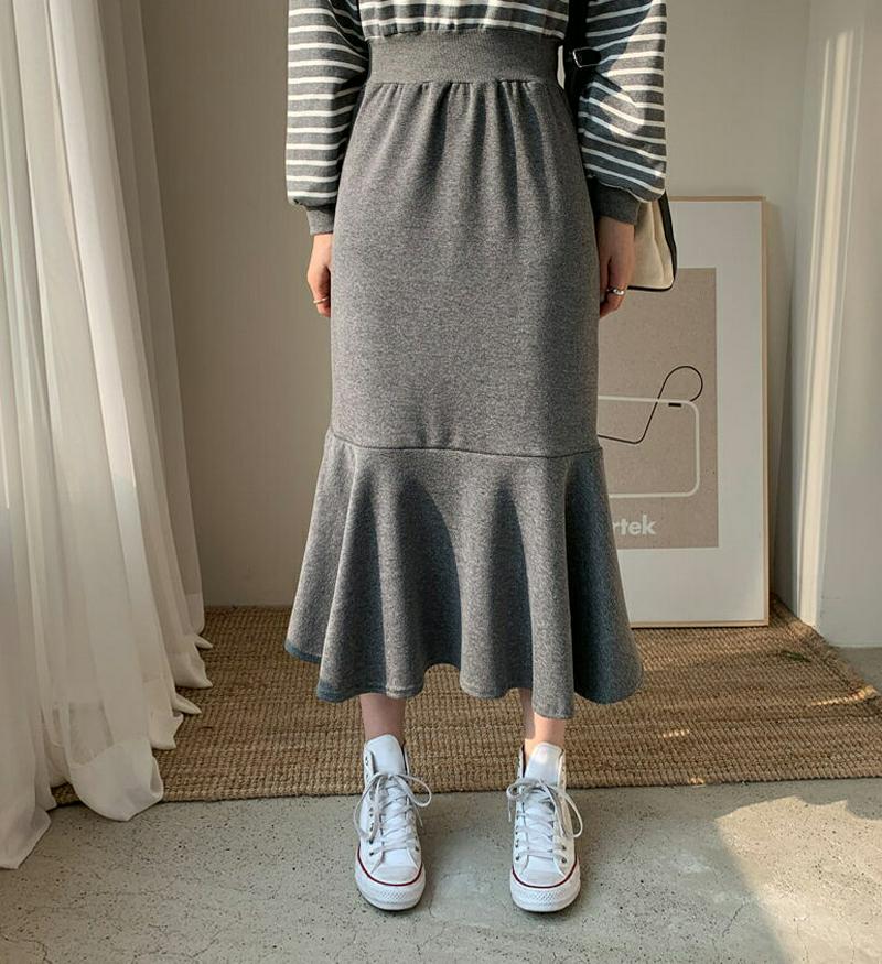 【只今10%OFF】ボーダーマーメイドワンピース・全3色・b60912 レディース【ops】【ワンピース ロング ロングワンピー