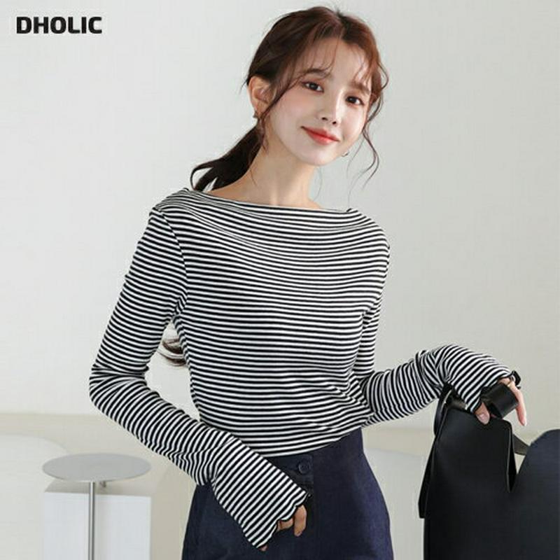 【只今10%OFF】ボートネックボーダーTシャツ・全2色・t54750 レディース 【tops】【Tシャツ トップス ボートネッ