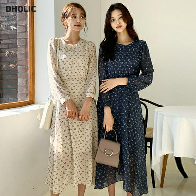 【只今10%OFF】フローラルフレアワンピース・全3色・t54761 レディース 【ops】【ワンピース ロング丈 ロング ロン