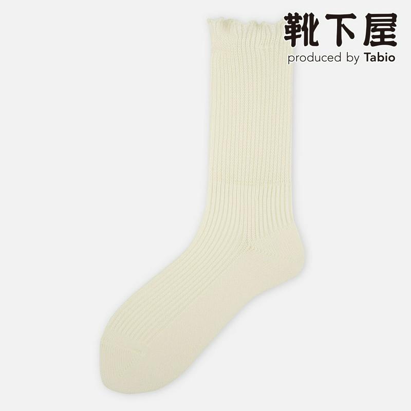 【全品送料無料★〜2/16 23:59迄】【あす楽】【靴下屋】 フリルリブルーズソックス / 靴下 タビオ Tabio くつ下 