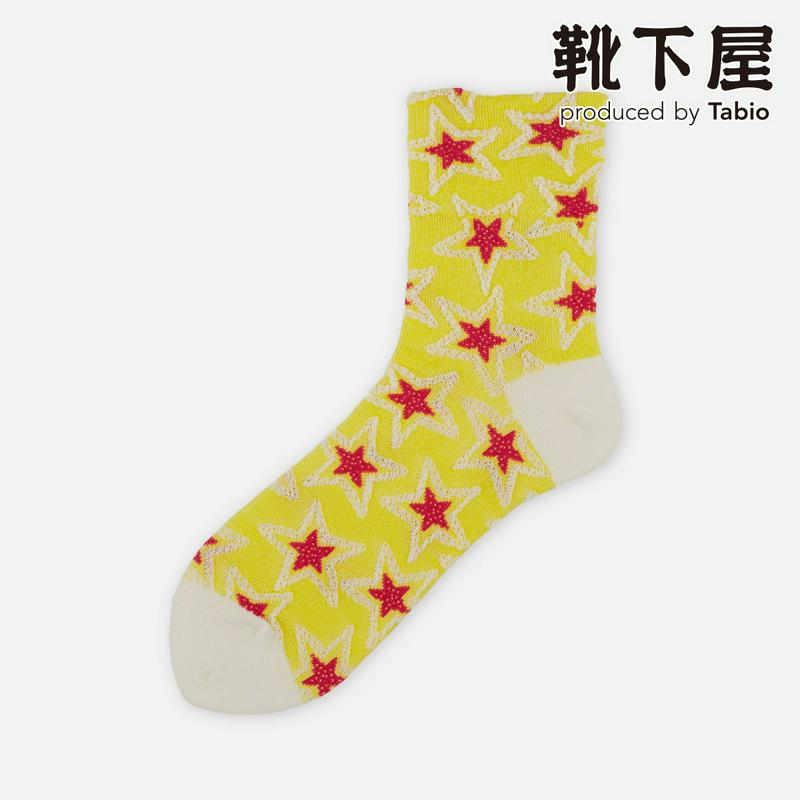 【全品送料無料★〜2/16 23:59迄】【あす楽】【靴下屋】 フロート星柄ショートソックス / 靴下 タビオ Tabio くつ