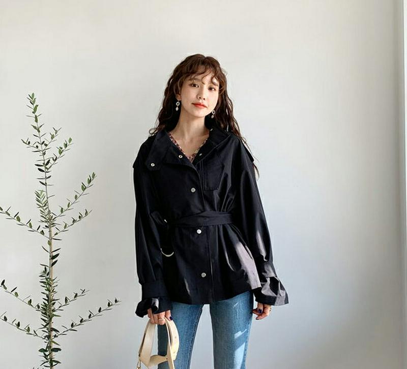 【只今10%OFF】ベルト付ハイネックジャケット・全3色・b55180 レディース 【jk】【ジャケット アウター ハイネック 