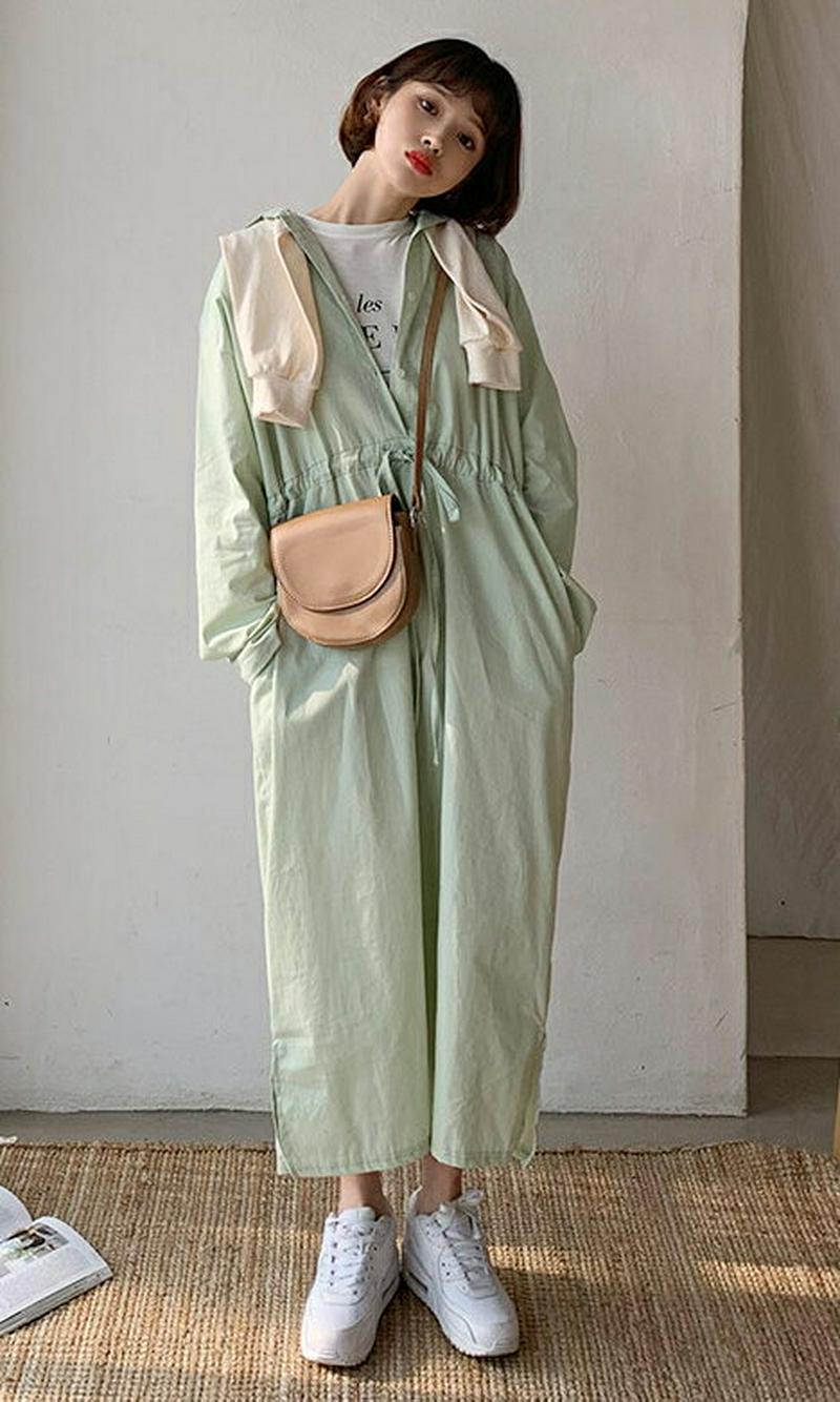 【只今10%OFF】ドロストシャツワンピース・全3色・b57712 レディース 【ops】【ワンピース ロング丈 ロングワンピー