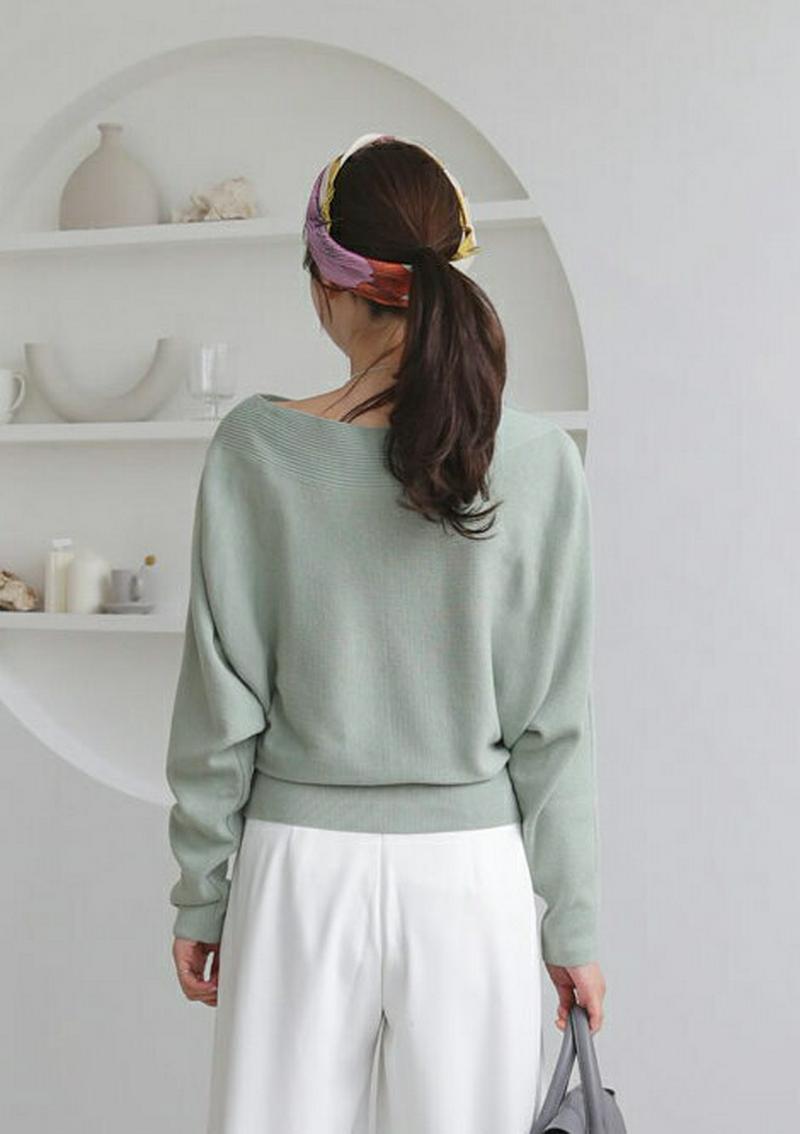 【只今10%OFF】ドルマンスリーブボートネックニット・全4色・b60894 レディース【tops】【トップス ニット ニットト