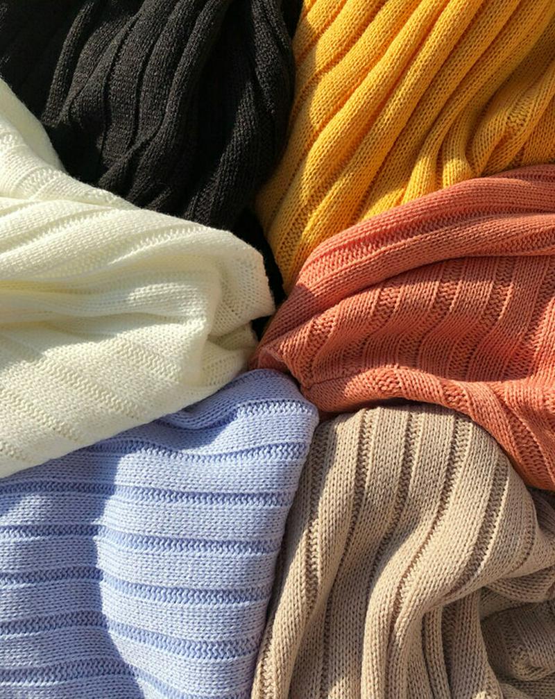 【只今10%OFF】リブVネックルーズニット・全6色・t60895 レディース【tops】【トップス ニット ニットトップス 長