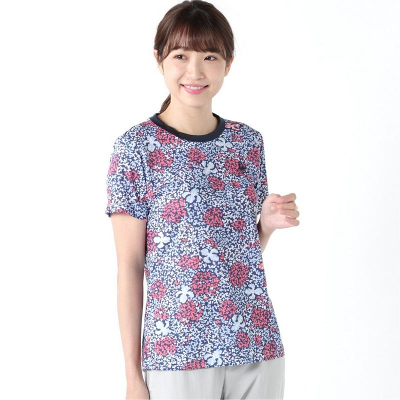 レディース　花柄半袖Ｔシャツ