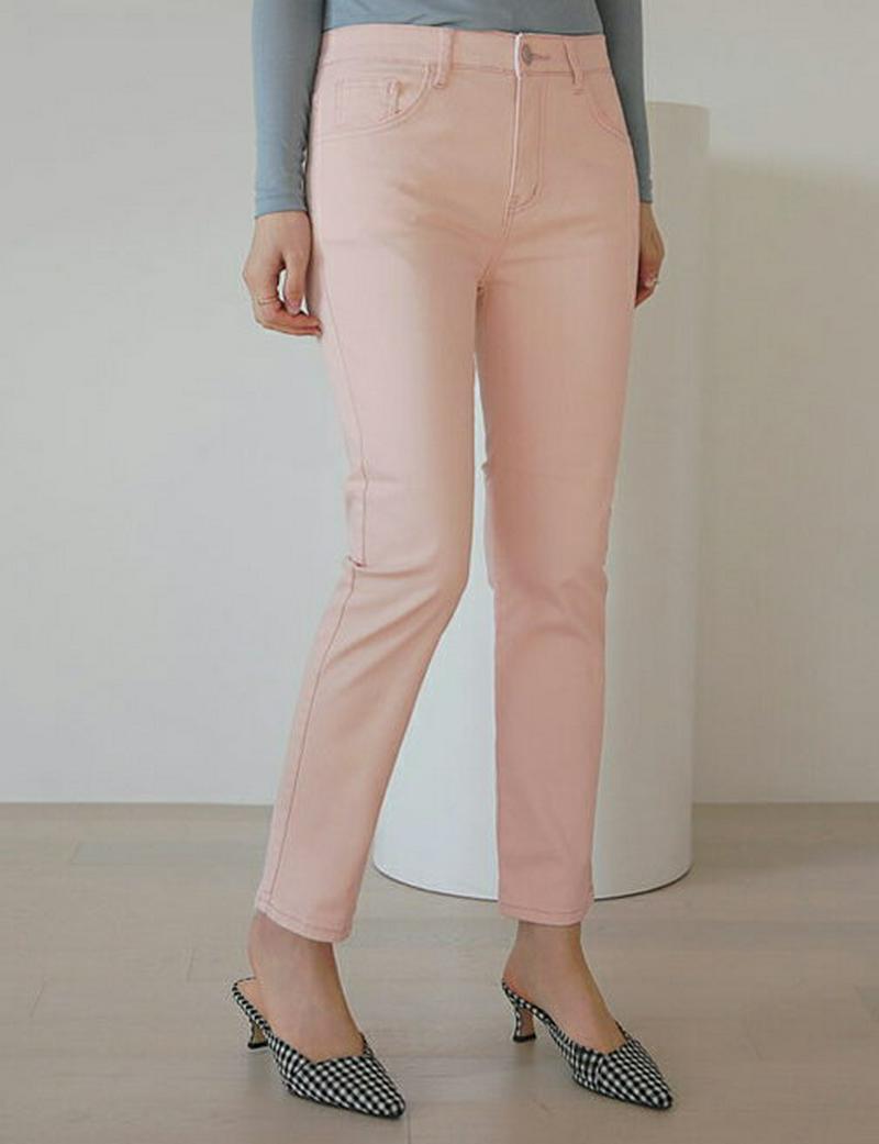 シークレットゴムスリムパンツ・全4色・t60995 レディース【pt】【ロングパンツ ロング パンツ ズボン ボトムス 単色 無