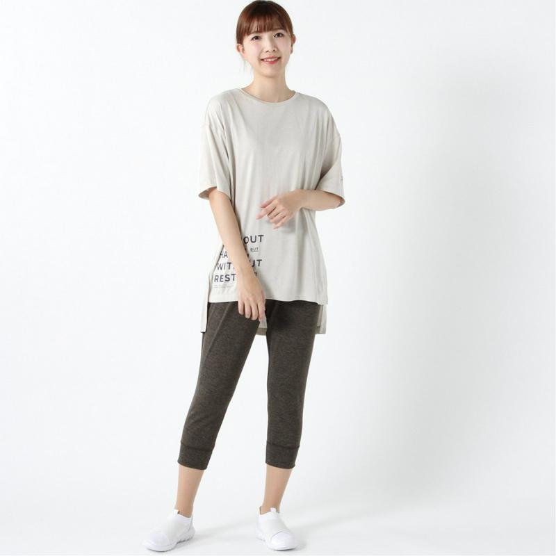 レディース　ヘザーロングレングスＴシャツ