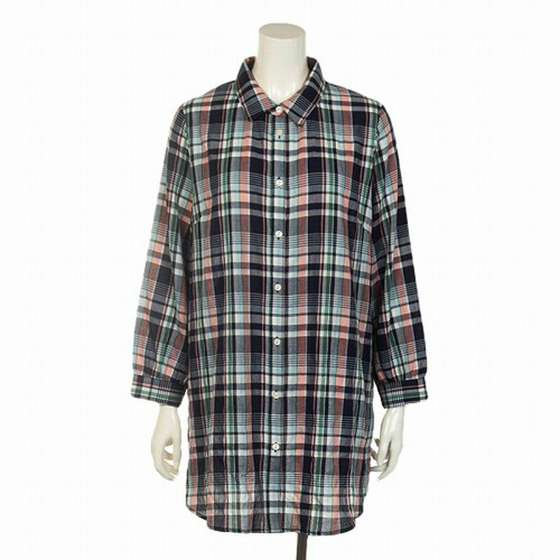 ヘリンボンシャーリングシャツチュニック【ＬＬ～５Ｌ】