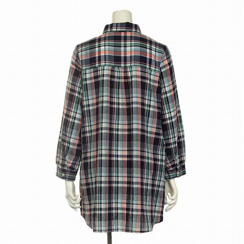 ヘリンボンシャーリングシャツチュニック【ＬＬ～５Ｌ】