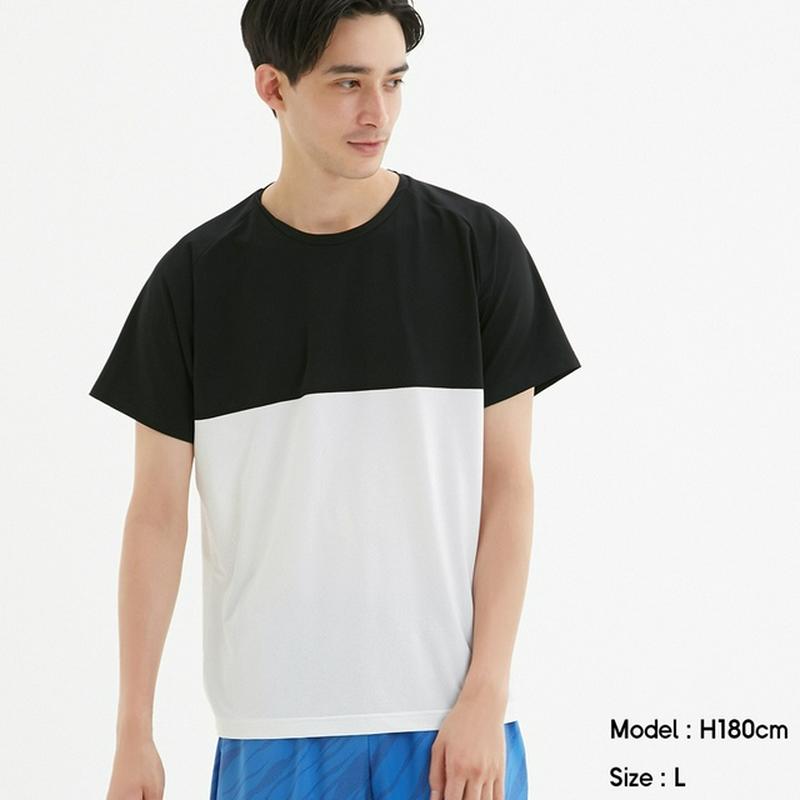 クルーネックT(半袖)(カラーブロック)GS