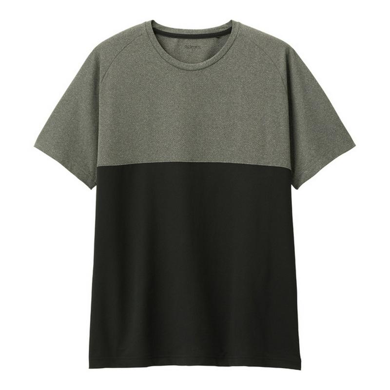クルーネックT(半袖)(カラーブロック)GS