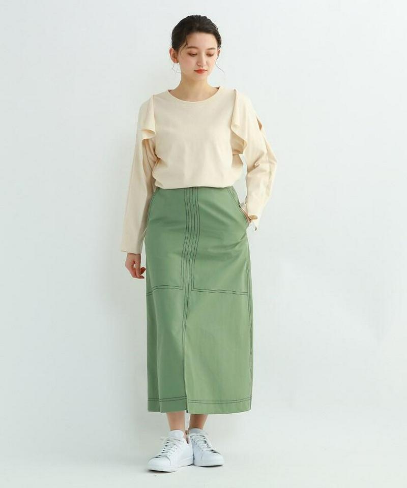 ステッチセンタースリットスカート