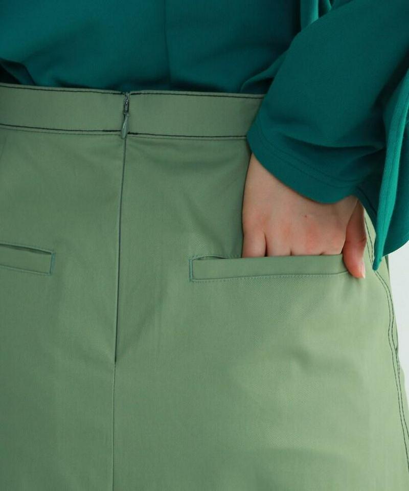 ステッチセンタースリットスカート