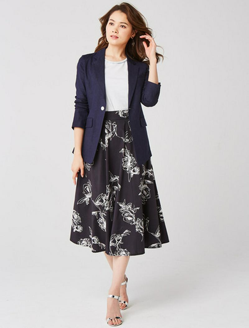 614663＿ストレッチ麻混ジャケット