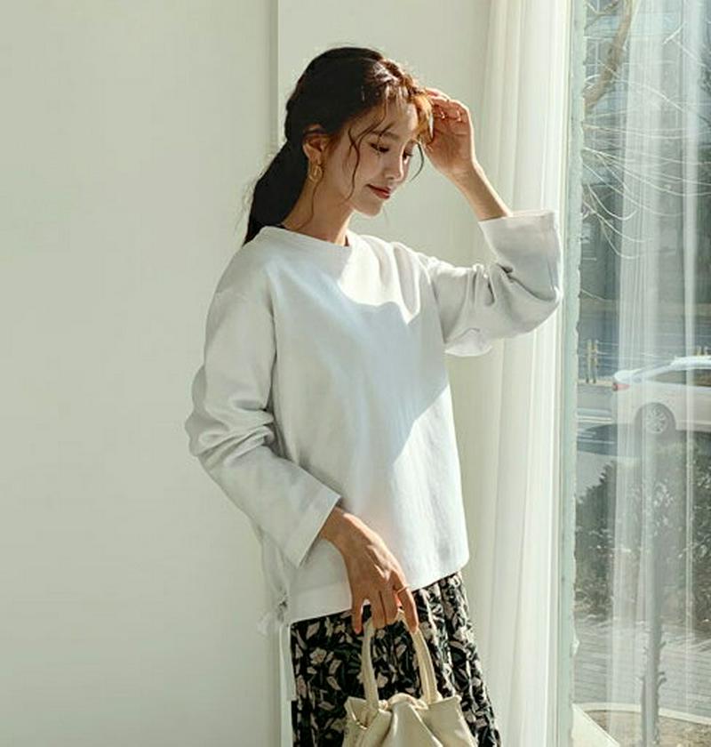 バックドロストスウェット・全4色・b57769 レディース 【tops】【トップス Tシャツ スウェット トレーナー 長袖 スト