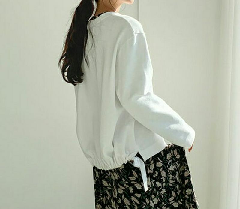 バックドロストスウェット・全4色・b57769 レディース 【tops】【トップス Tシャツ スウェット トレーナー 長袖 スト
