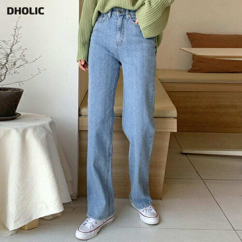 ウォッシュドロングデニムパンツ・全2色・t55337 レディース 【pt】【パンツ デニム デニムパンツ カジュアル ストレート