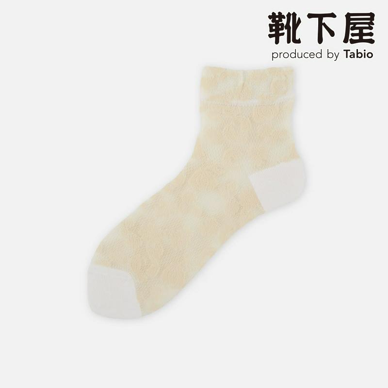 【あす楽】【Tabio】 フロートレースフラワーソックス / 靴下屋 靴下 タビオ くつ下 レディース 日本製