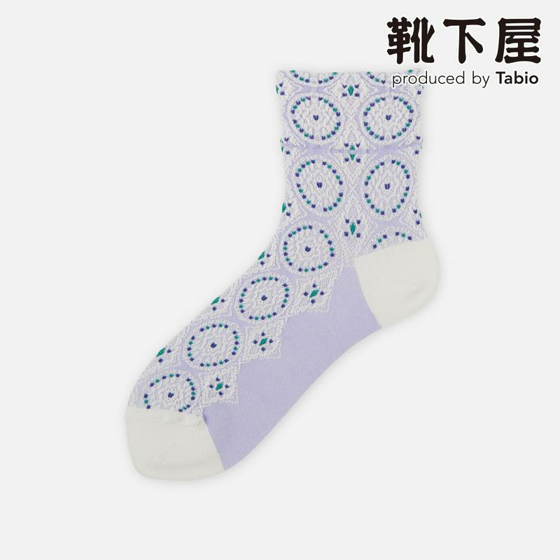 【あす楽】【Tabio】 フロートサークルショートソックス / 靴下屋 靴下 タビオ くつ下 ショート レディース 日本製
