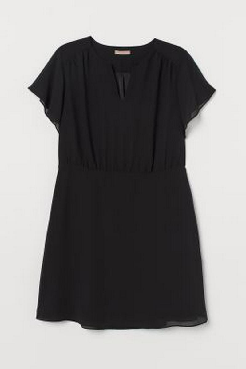 H&M+ シフォンワンピース