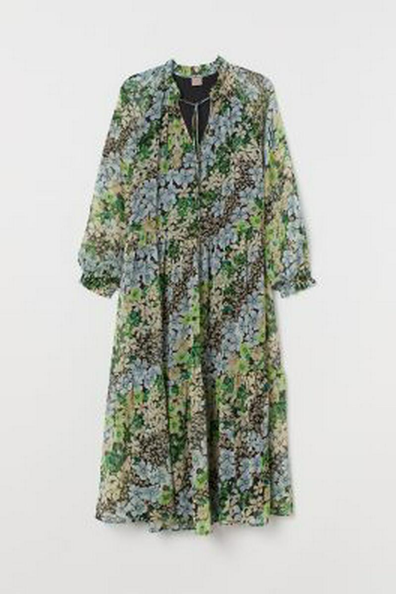H&M+ シフォンワンピース