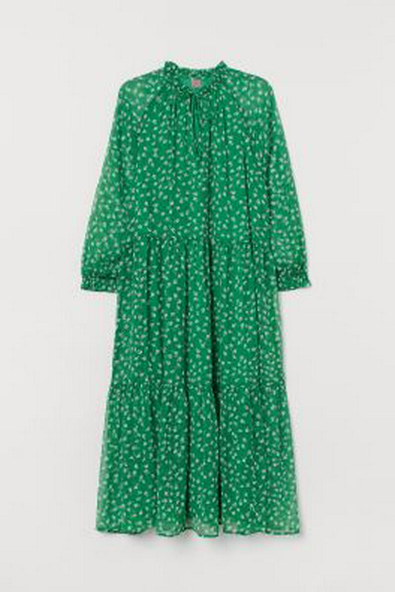 H&M+ シフォンワンピース