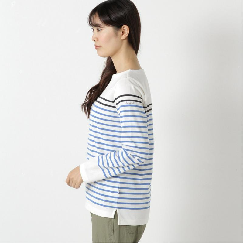 レディース　長袖バスクＴシャツ（エーグル/AIGLE）