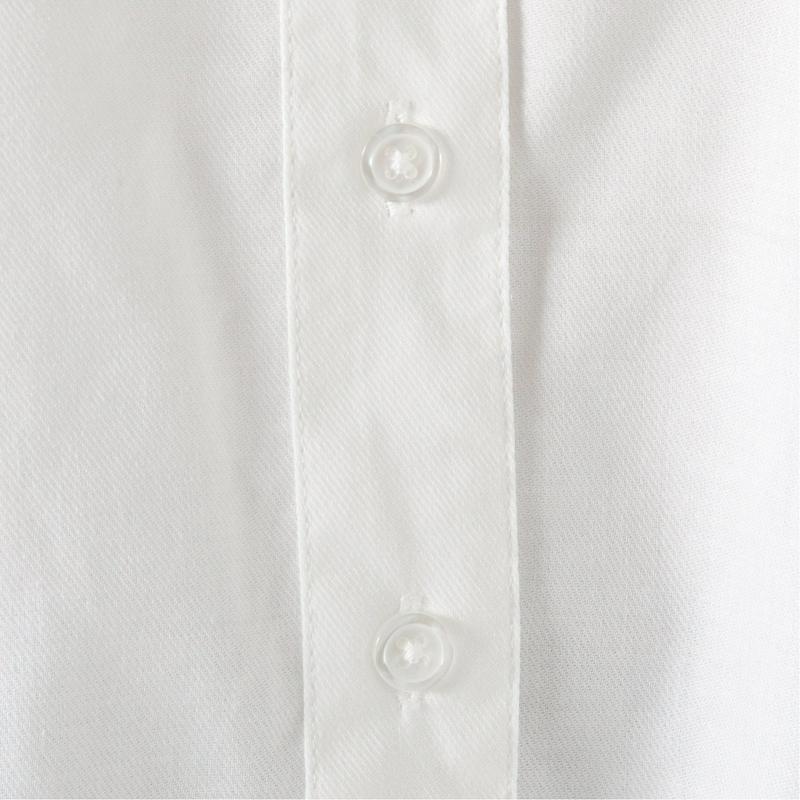 春の花粉対策に　防花粉加工の丸襟シャツ【Ｍ～３Ｌ】